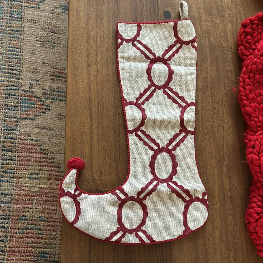 Crate & Barrel Christmas Stockings